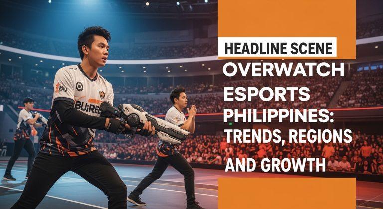 Overwatch Esports Philippines scene with players on stage and live audience