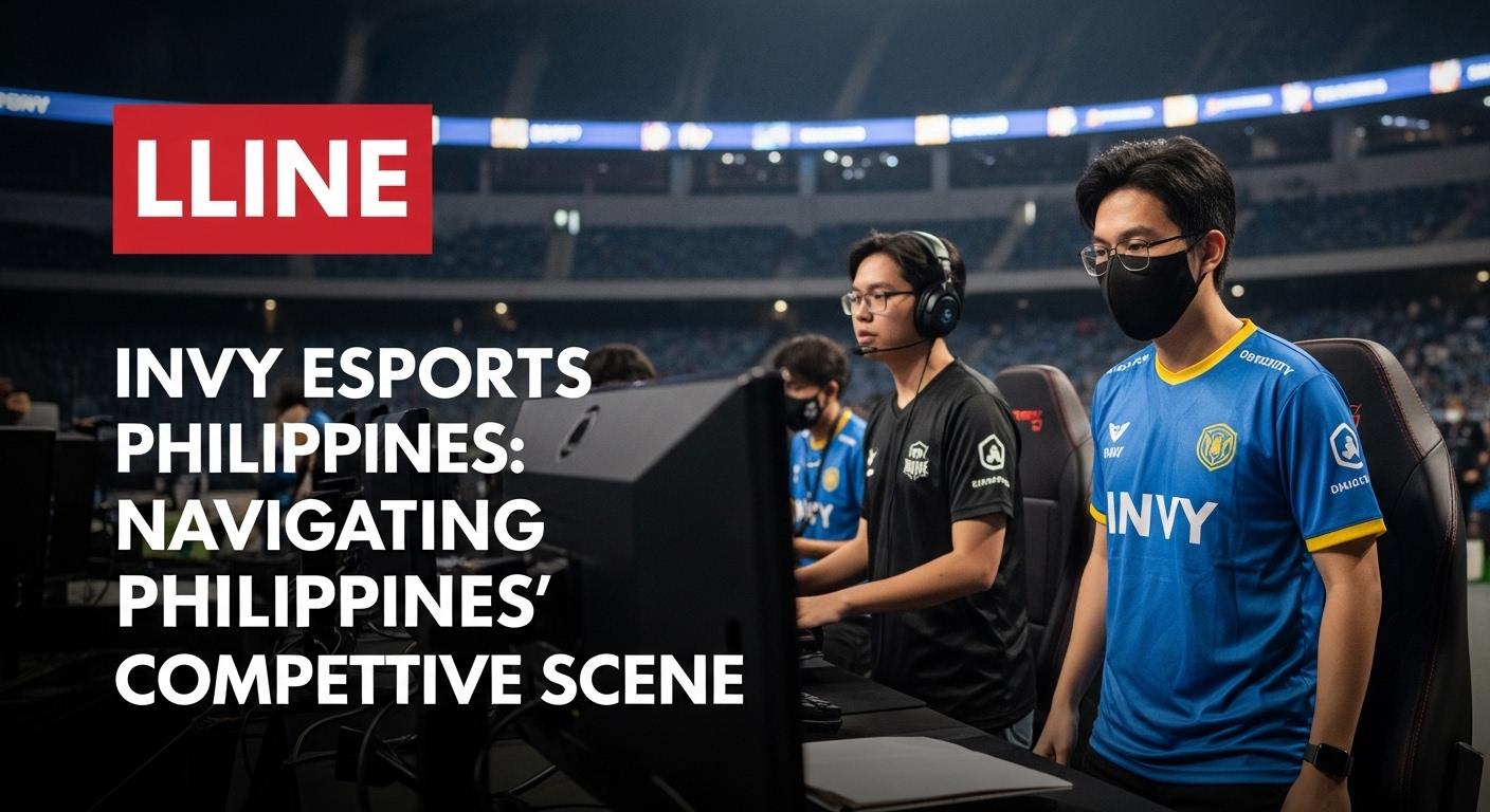 Filipino esports players training in a modern setup representing invy Esports Philippines.