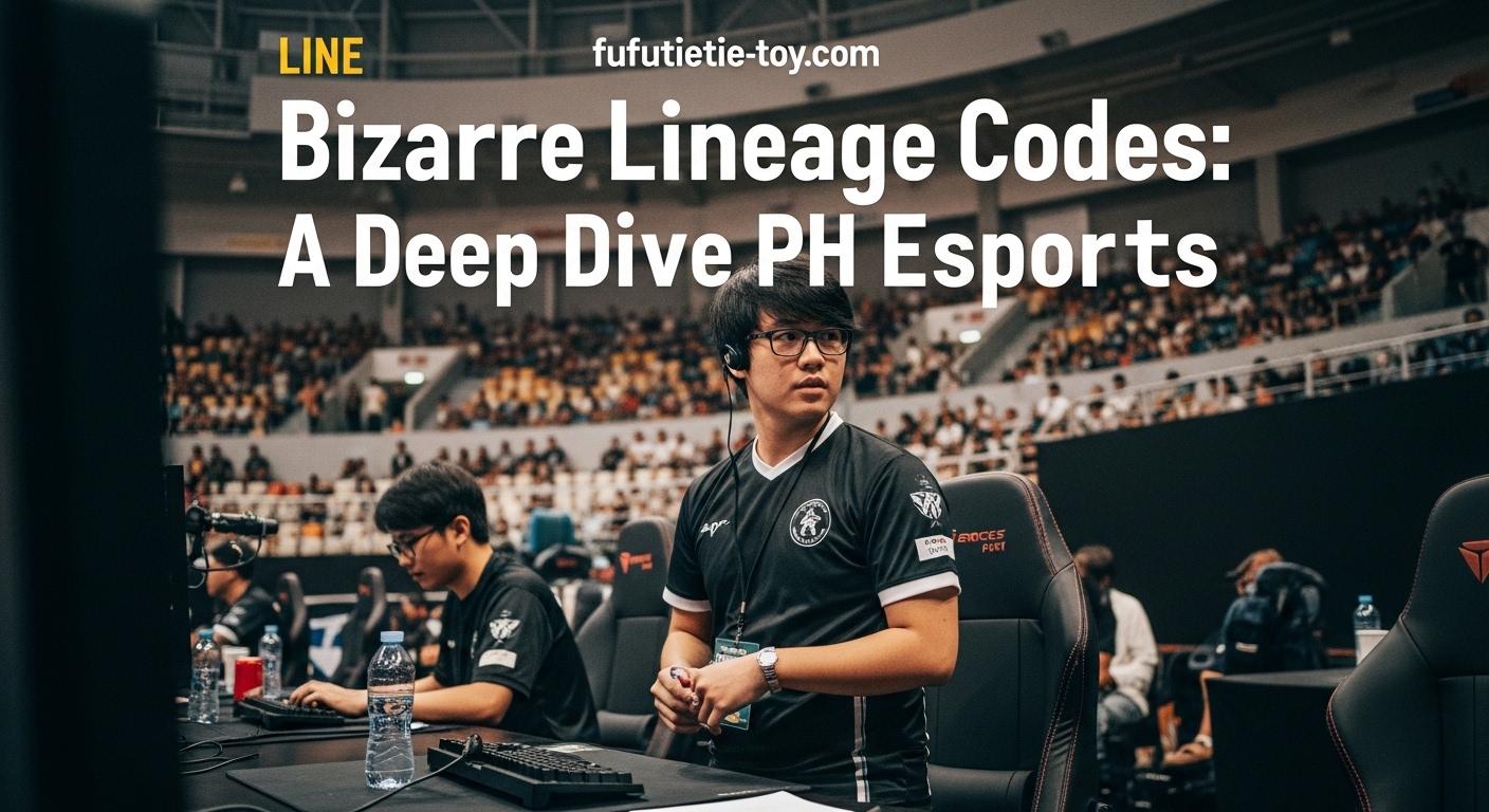 Esports newsroom concept with bizarre lineage codes displayed on screens and a Philippines-focused backdrop.