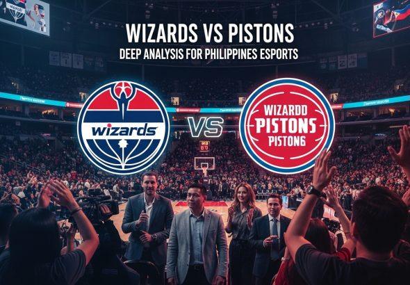 Poster concept for Wizards vs Pistons tailored to Philippines esports audience.