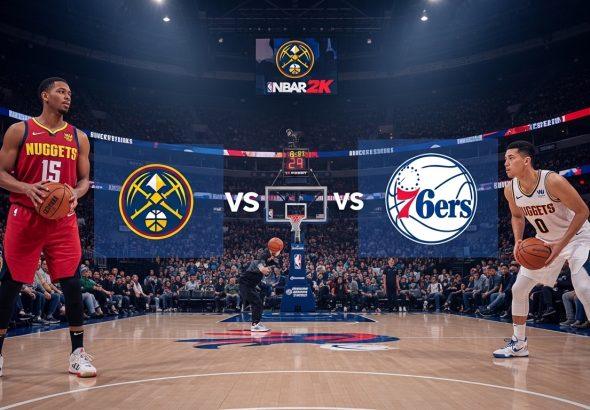 Esports representation of Nuggets vs 76ers in NBA 2K format for PH audience